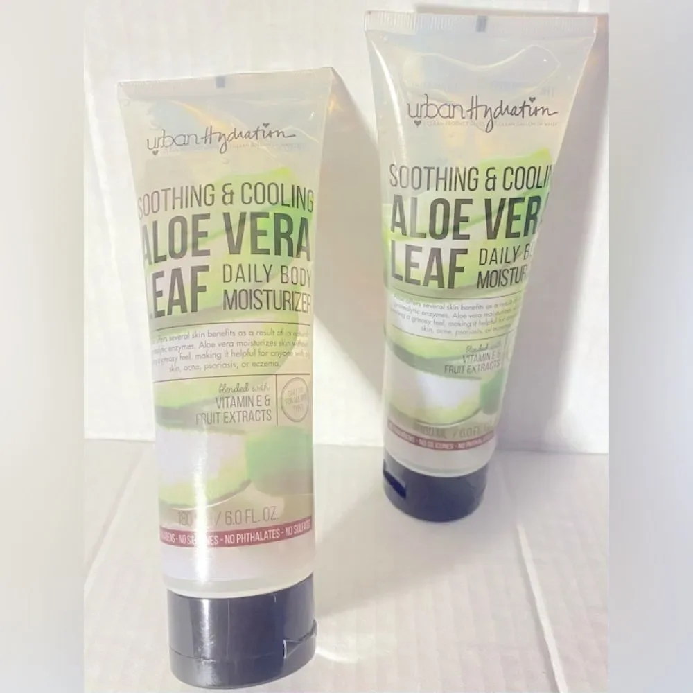 🛍️ Urban Hydration soothing & cooling ALOE VERA LEAF daily body moisturizer 💥